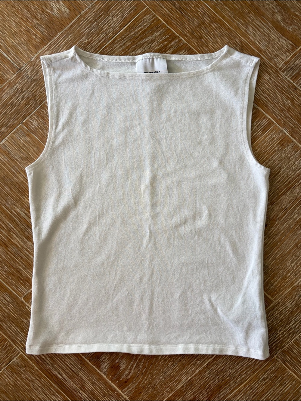 Reformation Dusk Knit Top Fior Di Latte Size M